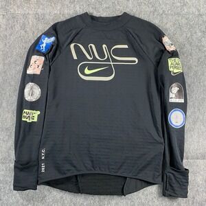 Nike Therma Fit Element NYC Running Top Women's XS Long Sleeve Black DN7513